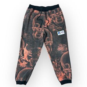 A$AP WORLDWIDE x Russell Athletic Skull print Sweatpants Size M